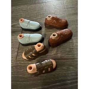 Bratz Boy Shoes Bundle of 3 Shoe Sandals, Brown Loafers, Blue Dress Shoes